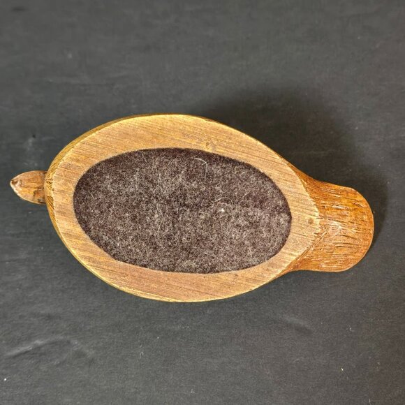 Hand-Carved-Wood-Look Resin Duck Figurine 2" Tall Bird Hunting Nature Decor - Picture 7 of 10